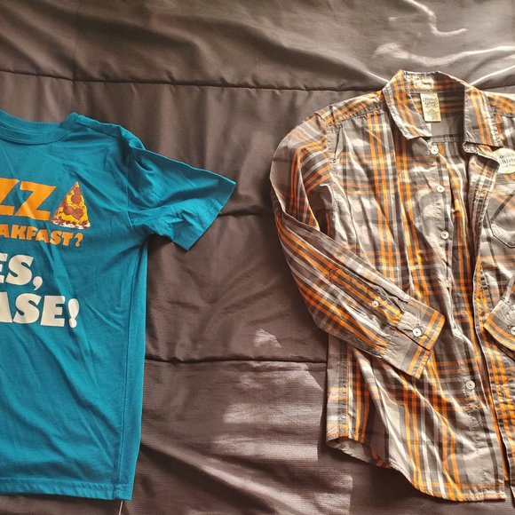 NWT youth large 2pc shirt set